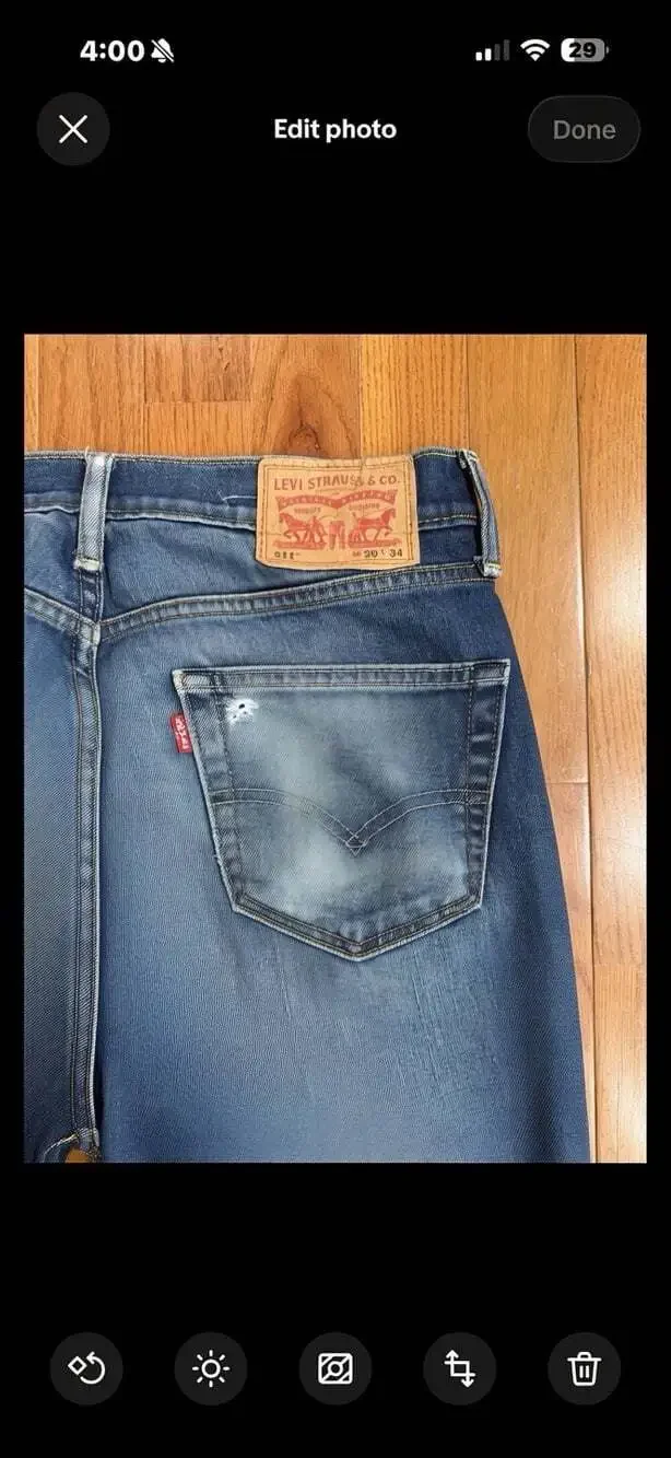 Levi's 511 Denim Slim Fit Men's Jeans 30x34